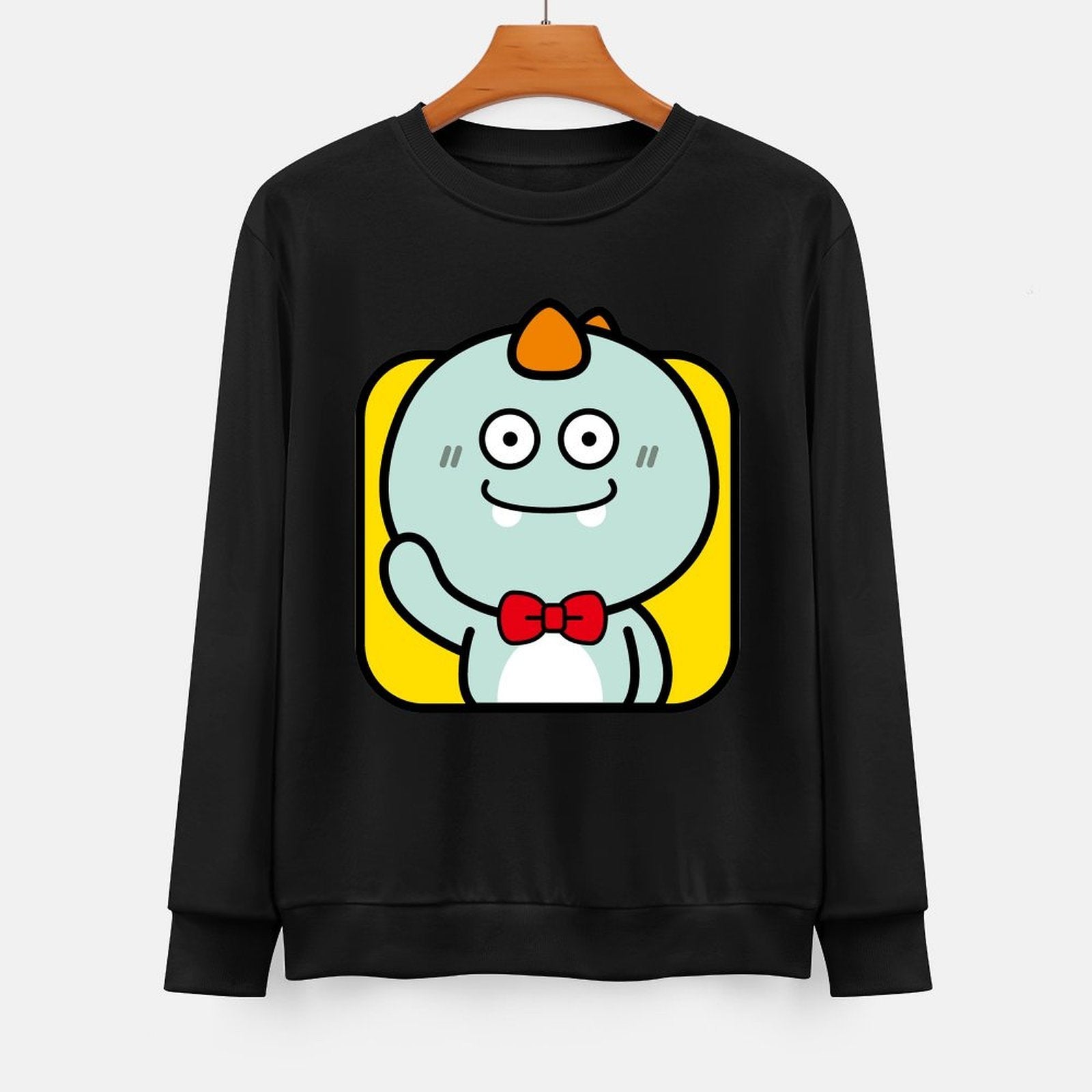 Front Patterned Long Sleeve TopRegularFit PureStyle